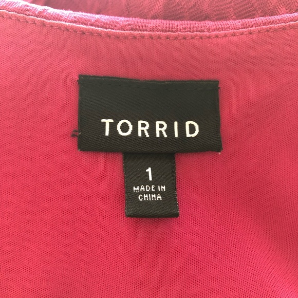 Torrid Fit & Flare Dress Size 1 w/Lined Bodice & Wide Scoop Back - Picture 7 of 9